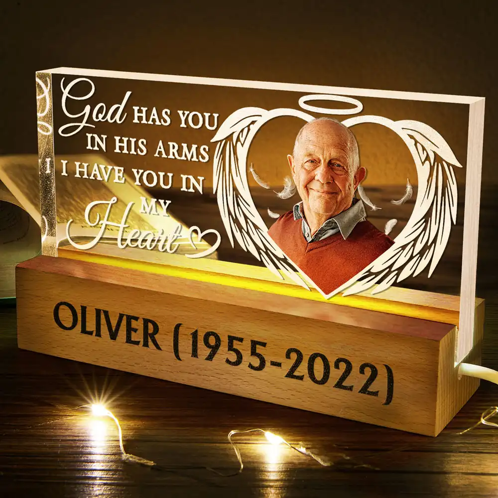 Custom Photo Your Light Always Shine In My Heart - Personalized Rectangle LED Light - Image 6