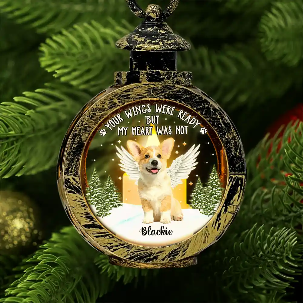 Custom Photo Your Light Will Always Shine In My Heart Memorial - Personalized Candlelight Lantern Ornament - Image 3