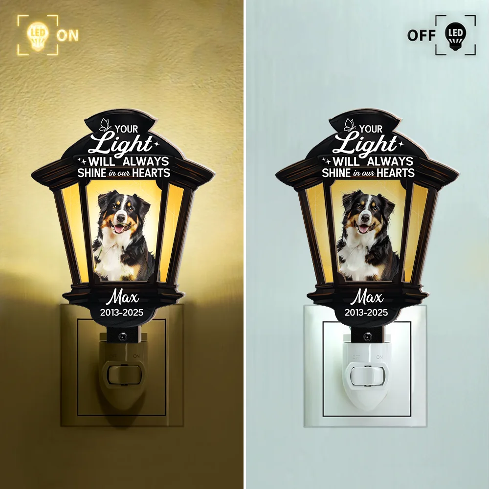 Custom Photo Your Light Will Always Shine - Personalized Plug-in Night Light - Image 3