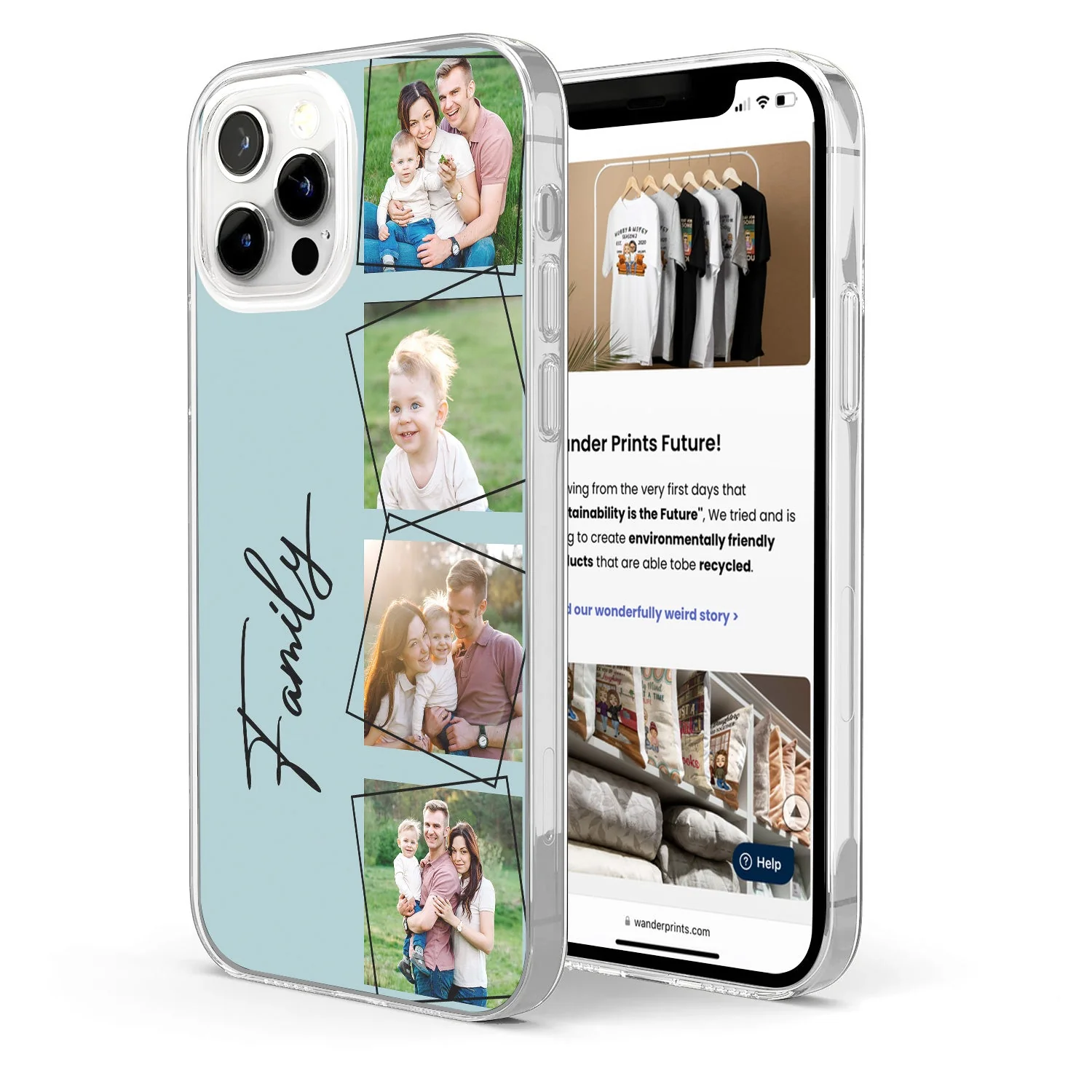 Custom Photo Your Loved Ones - Gift For Couples, Family BFF Best Friends, Besties - Personalized Clear Phone Case - Image 2