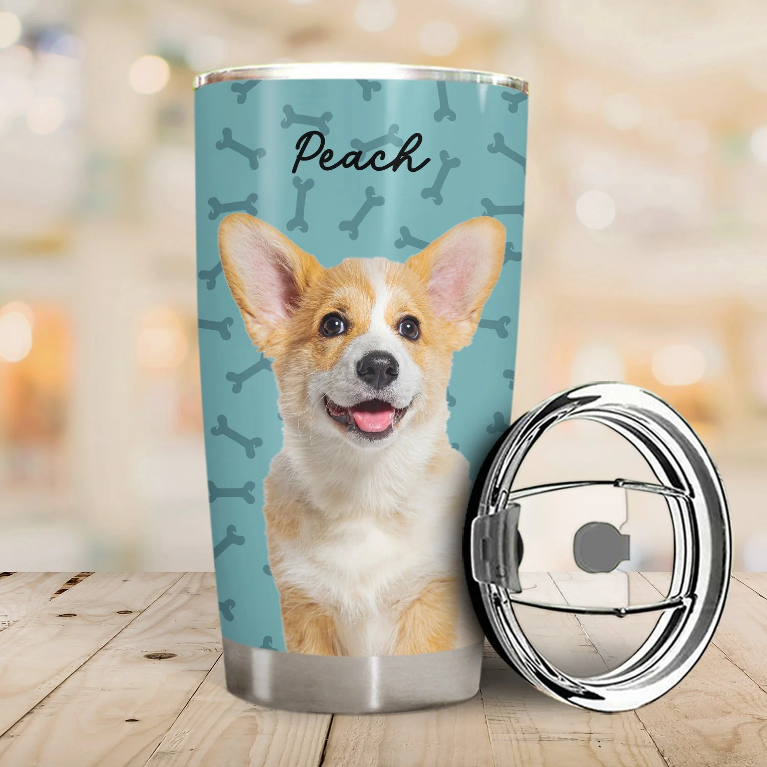 Custom Photo Your Pet - Gift For Dog Lovers, Cat Lovers - Personalized Tumbler - Image 3