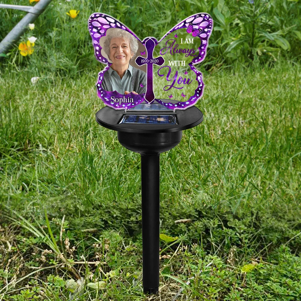 Custom Photo Your Wings Were Ready But My Heart Was Not - Personalized Solar Light - Image 5