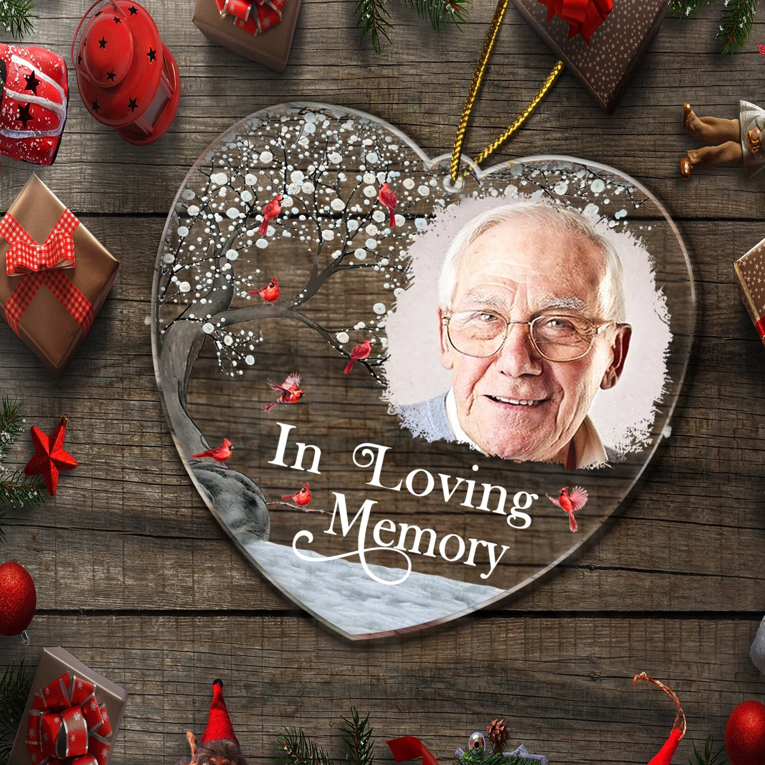 Custom Photo Your Wings Were Ready - Christmas, Memorial Gift For Family, Friends - Personalized Custom Shaped Acrylic Ornament - Image 5