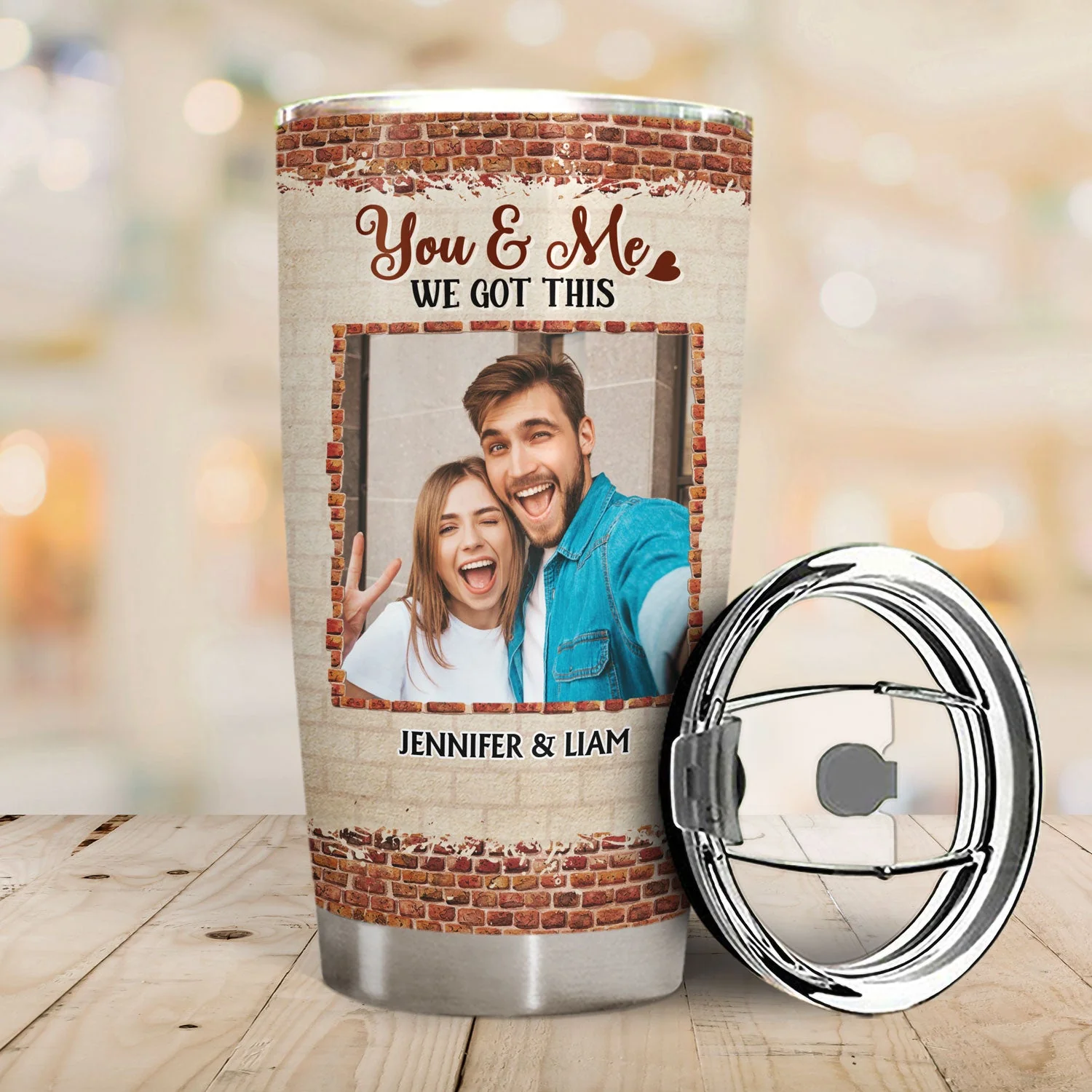 Custom Photo You're The Only One I Want To Annoy Husband Wife - Gift For Couples - Personalized Custom Tumbler - Image 2