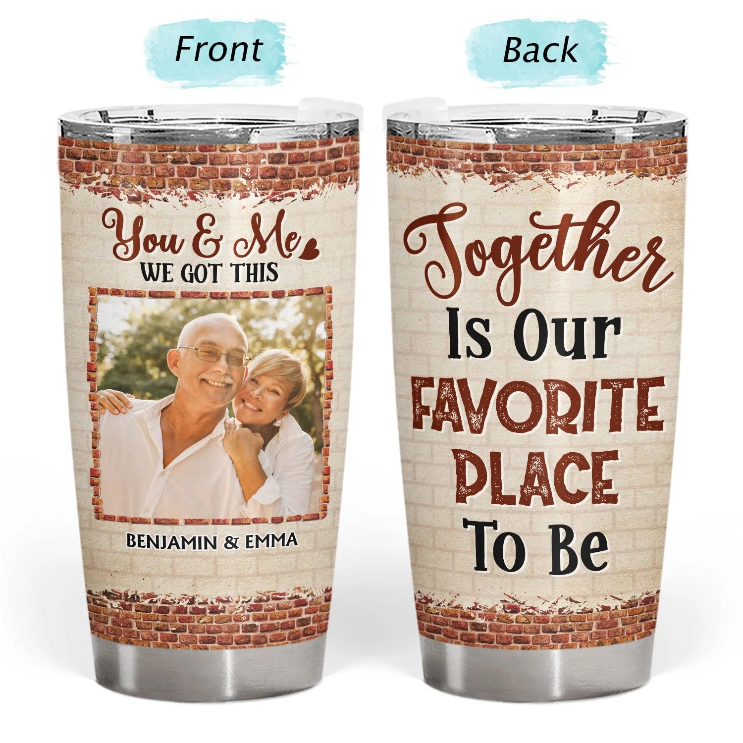 Custom Photo You're The Only One I Want To Annoy Husband Wife - Gift For Couples - Personalized Custom Tumbler - Image 3