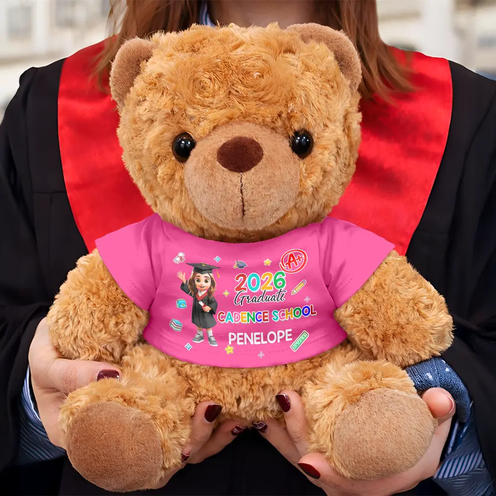 Cute Graduation Kid Kindergarten Preschool - Personalized Teddy Bear - Image 4