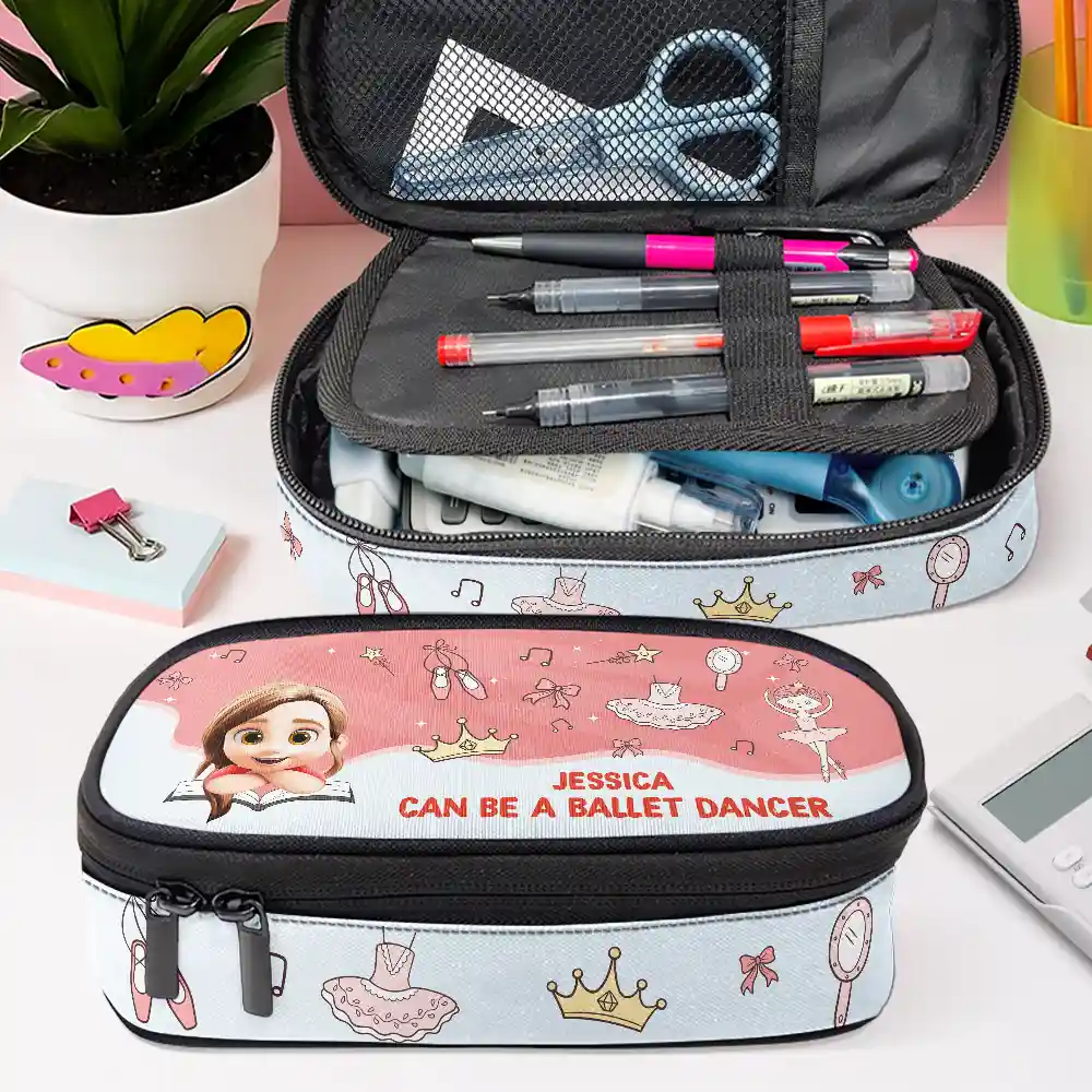 Cute Kid Can Be Doctor Teacher Firefighter Astronaut - Personalized Pencil Case - Image 4