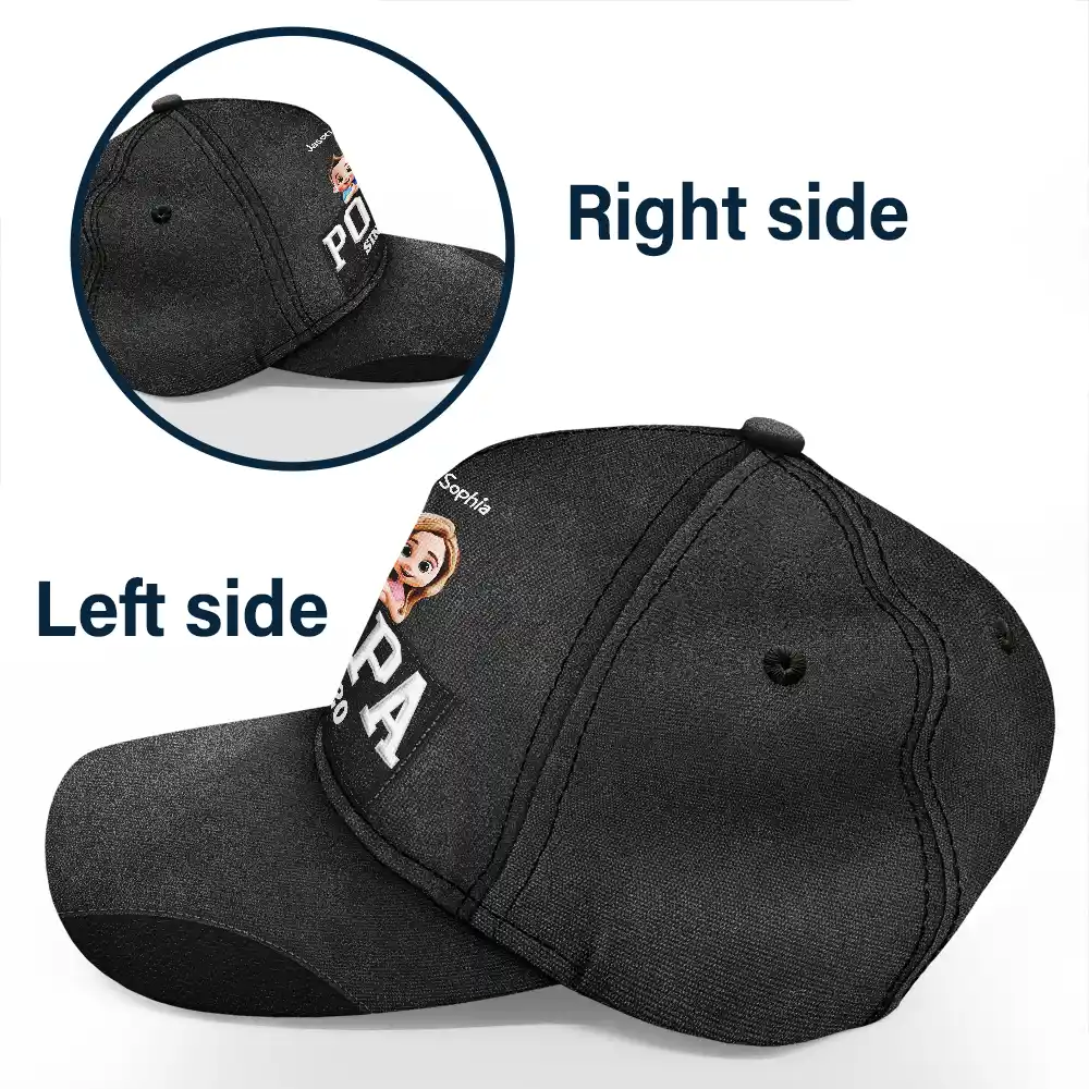 Dad Grandpa Since 3D Effect - Personalized Classic Cap - Image 3