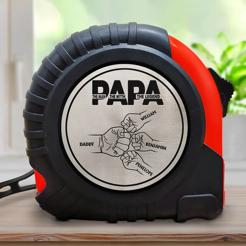 Dad Grandpa The Man The Myth The Legend - Personalized Tape Measure - Image 2