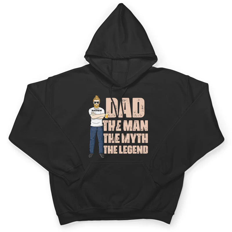 Dad Grandpa Uncle The Man The Myth The Legend - Gift For Family - Personalized Custom T Shirt - Image 4