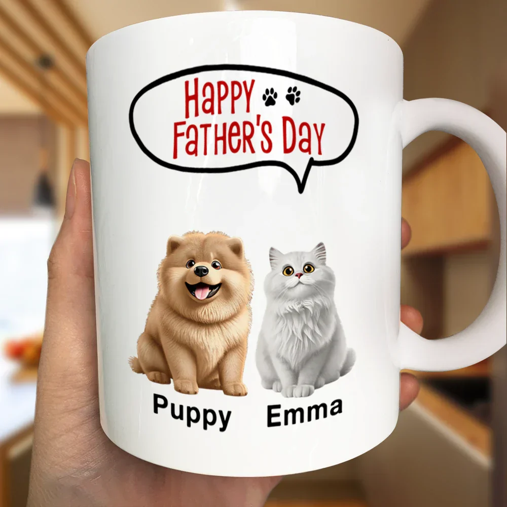 Dad You Work Hard And Raise Me Well - Personalized Mug - Image 3