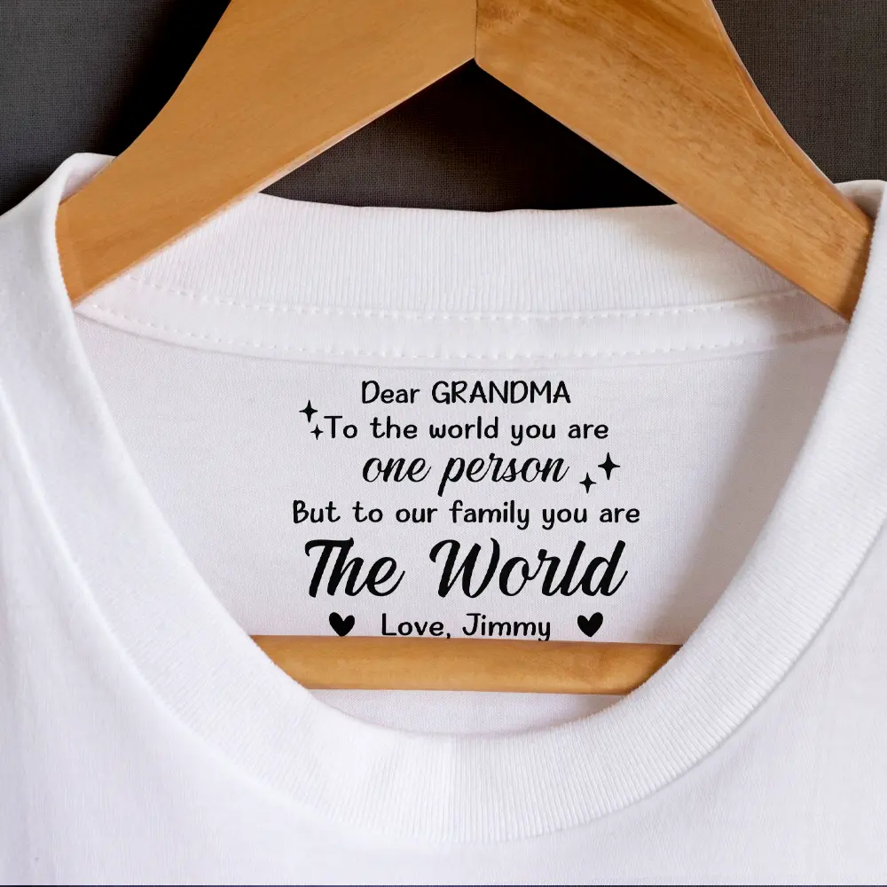Daddy Mommy You Are The World - Personalized T Shirt - Image 2