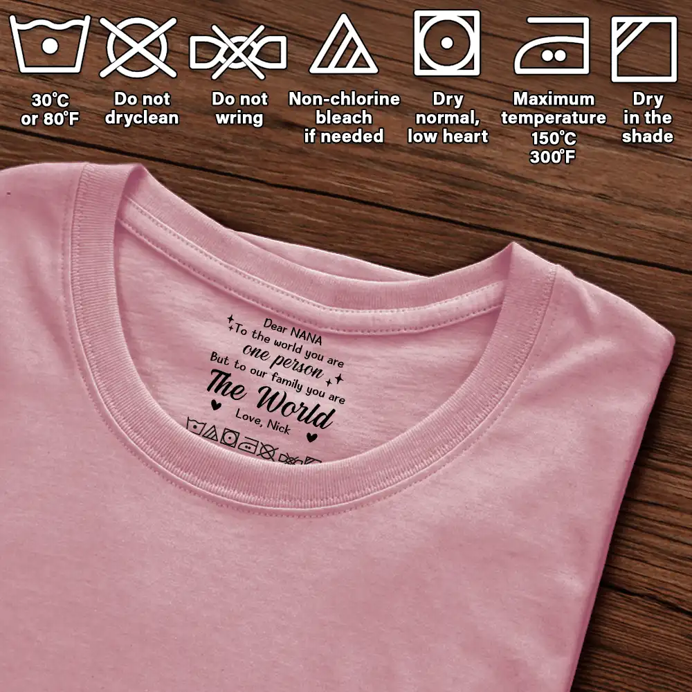 Daddy Mommy You Are The World - Personalized T Shirt - Image 6