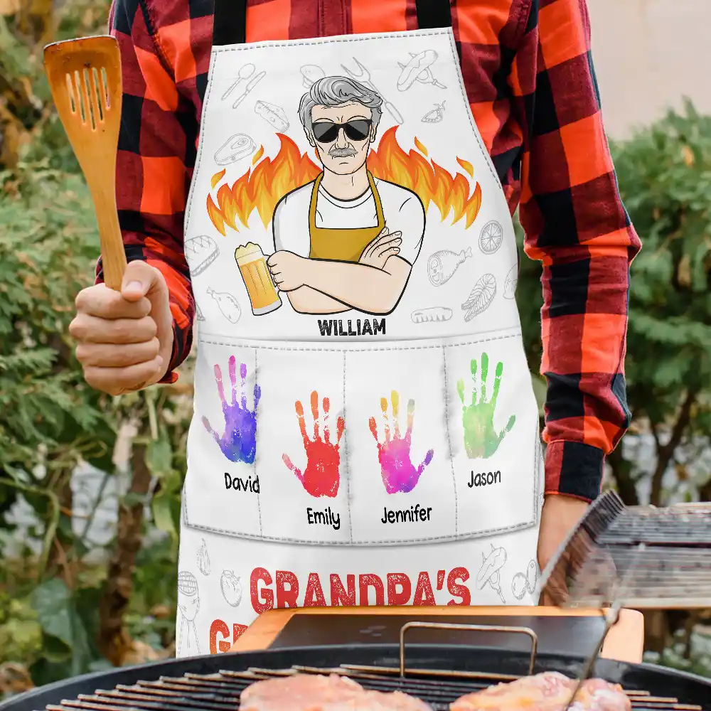 Daddy's Grilling Apron - Personalized Apron - Image 3