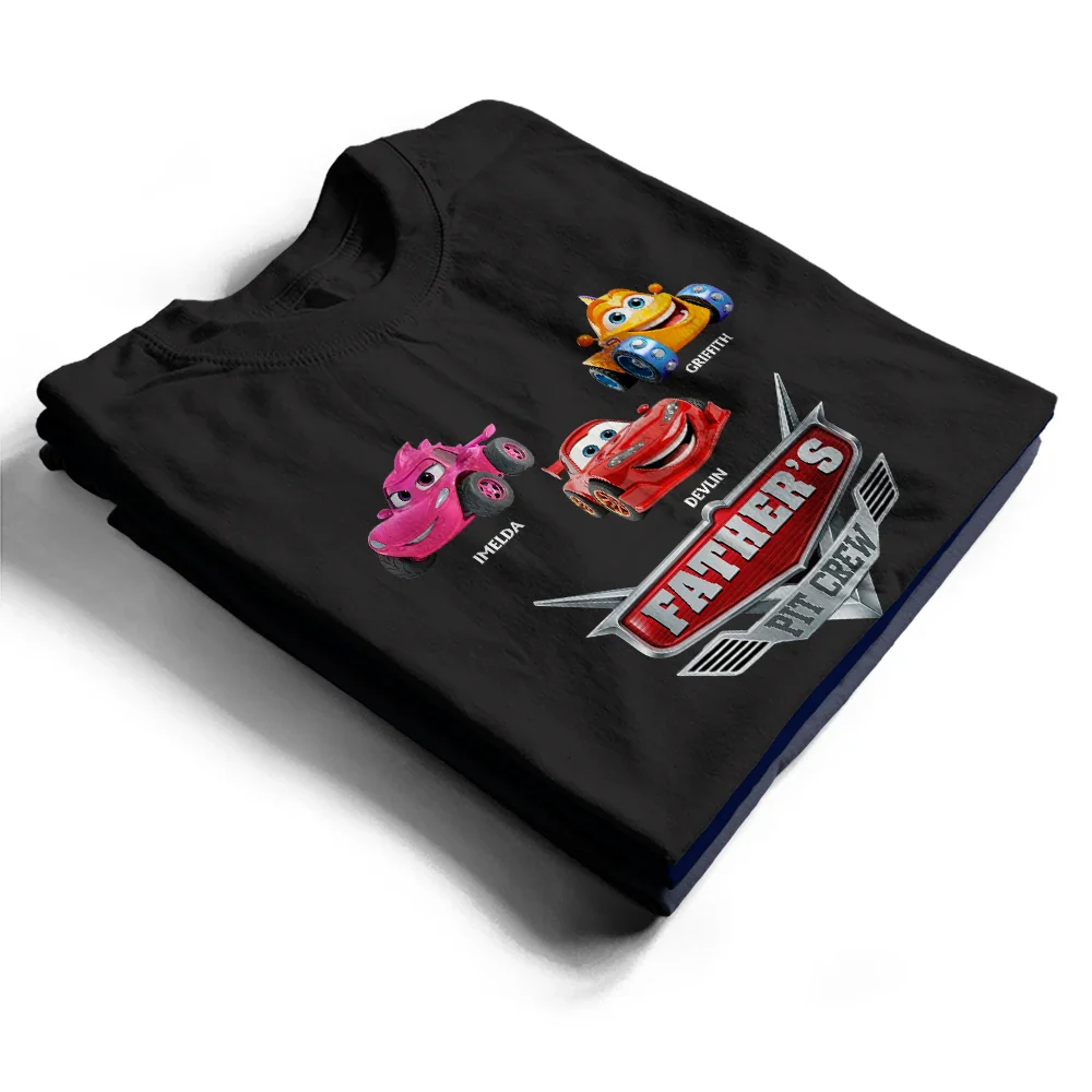 Daddy's Pit Crew Kid Car - Personalized T Shirt - Image 2