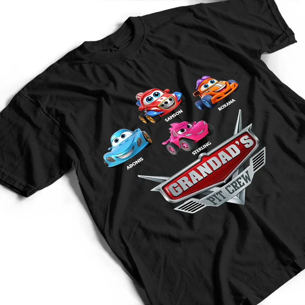 Daddy's Pit Crew Kid Car - Personalized T Shirt - Image 3