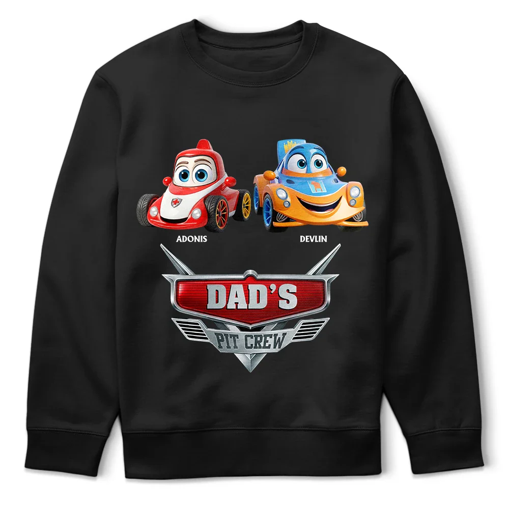 Daddy's Pit Crew Kid Car - Personalized T Shirt - Image 5