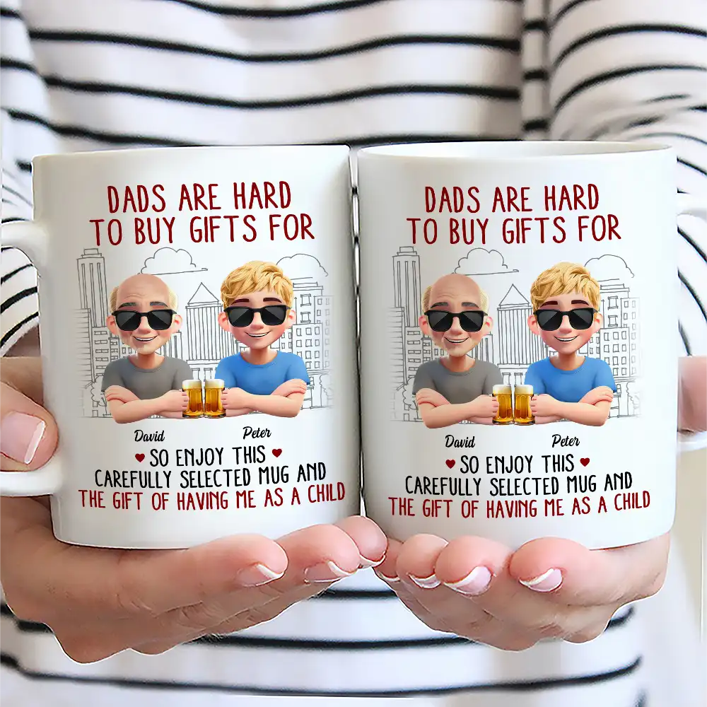Dads Are Hard To Buy Gifts For - Personalized Mug - Image 2