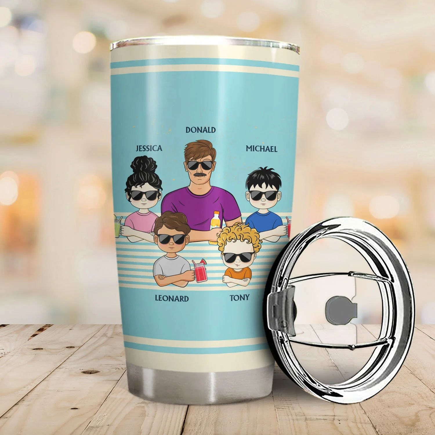 Dads Are Hard To Buy Gifts For So Enjoy - Birthday, Loving Gift For Father, Grandpa, Grandfather - Personalized Custom Tumbler - Image 2