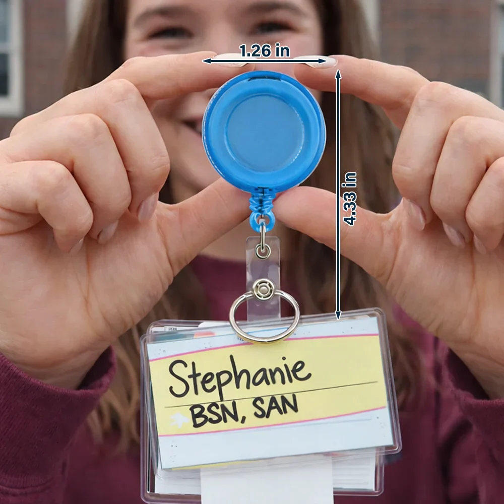 Daisy Pattern Nurse Hello My Name Is - Personalized Badge Reel - Image 6
