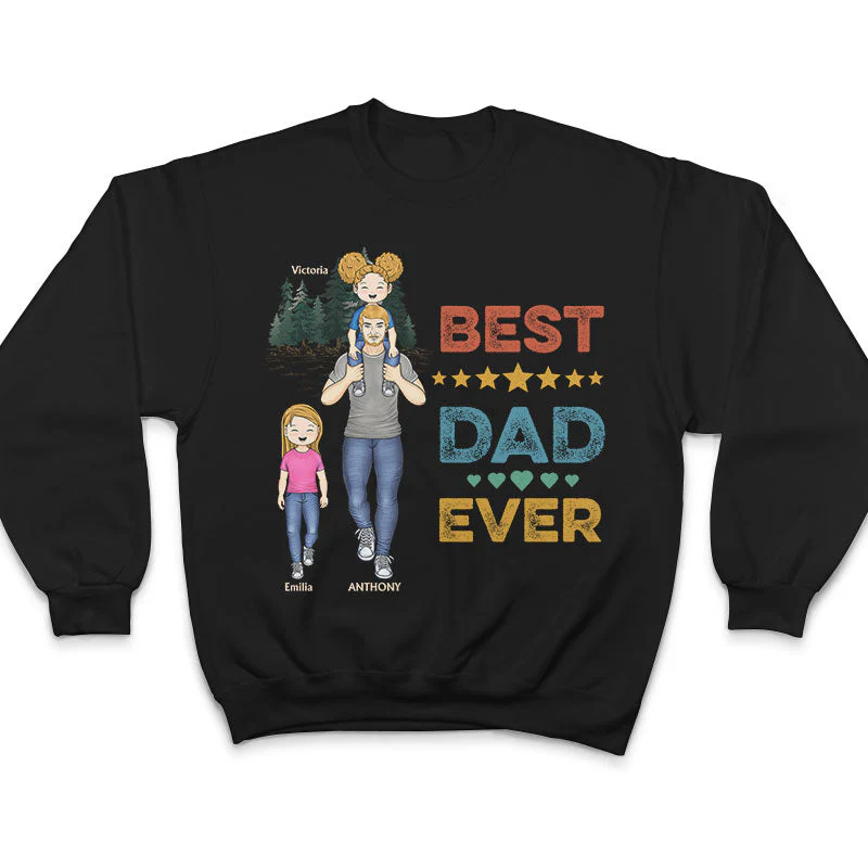 Dear Dad Great Job We're Awesome Thank You - Gift For Father And Grandpa - Personalized Custom T Shirt - Image 5