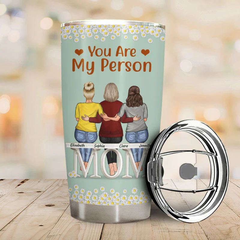 Dear Mom Thank You For Teaching Me How To Be Strong - Mother Gift - Personalized Custom Tumbler - Image 2