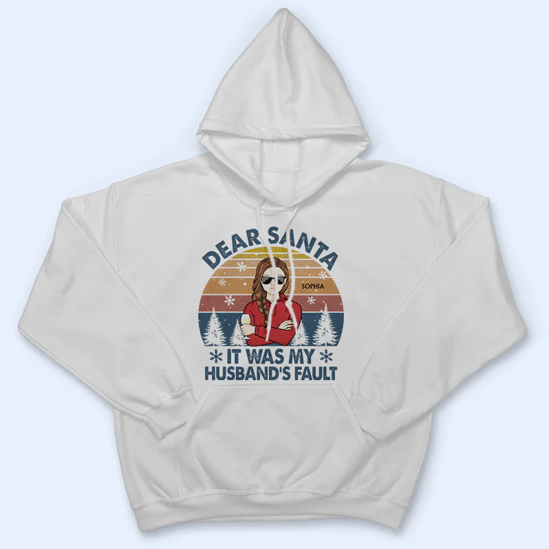 Dear Santa Define Good Couple Family Brother Sister Sibling - Christmas Gift - Personalized Custom T Shirt - Image 4