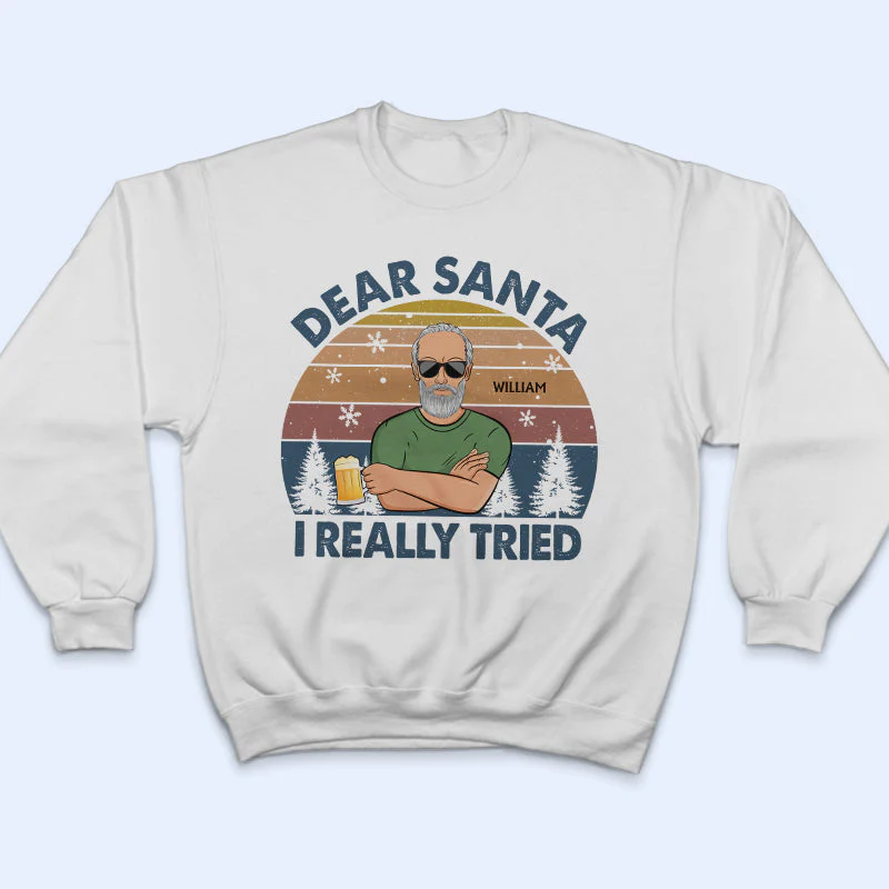Dear Santa Define Good Couple Family Brother Sister Sibling - Christmas Gift - Personalized Custom T Shirt - Image 5