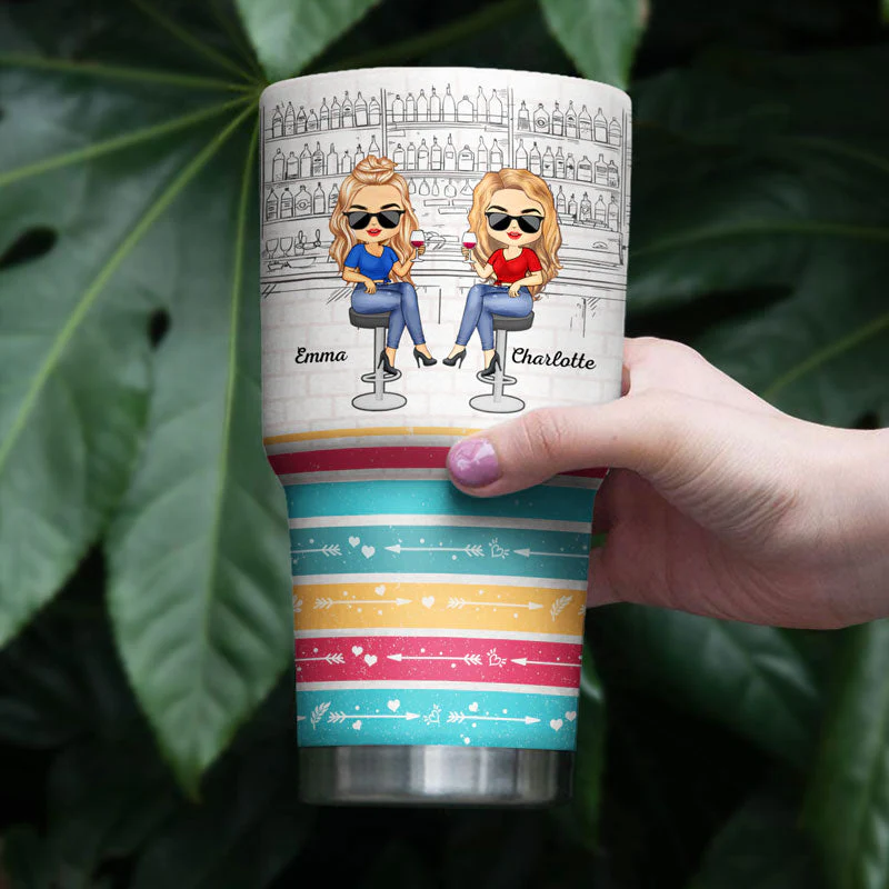 Dear Sister Thanks For Being My Sister - Gift For Sisters - Personalized Custom 30 Oz Tumbler - Image 4