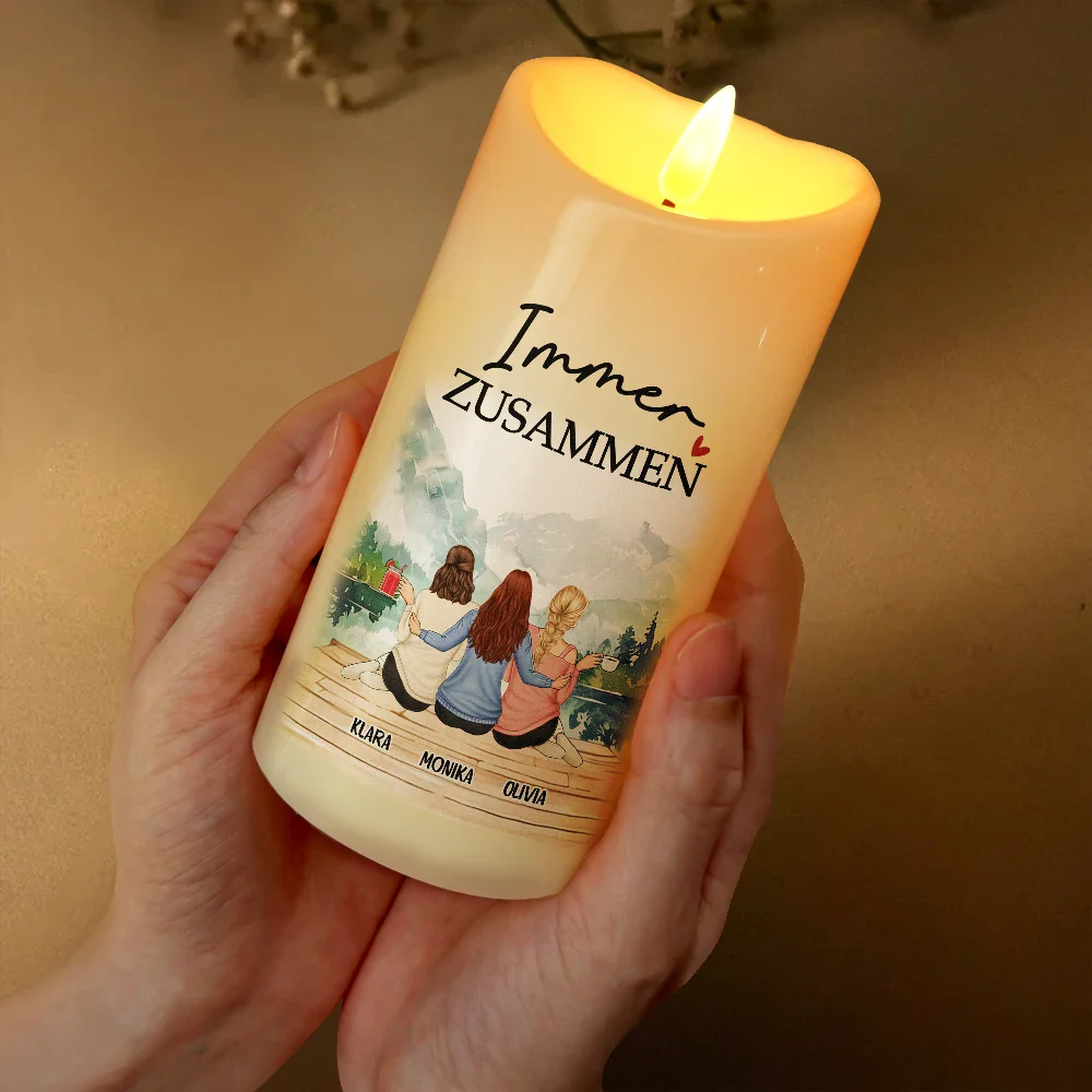 Die Verbindung Zwischen Uns Wird Immer Stark Sein - Personalisierte Flammenlose LED-Kerzen - Image 3