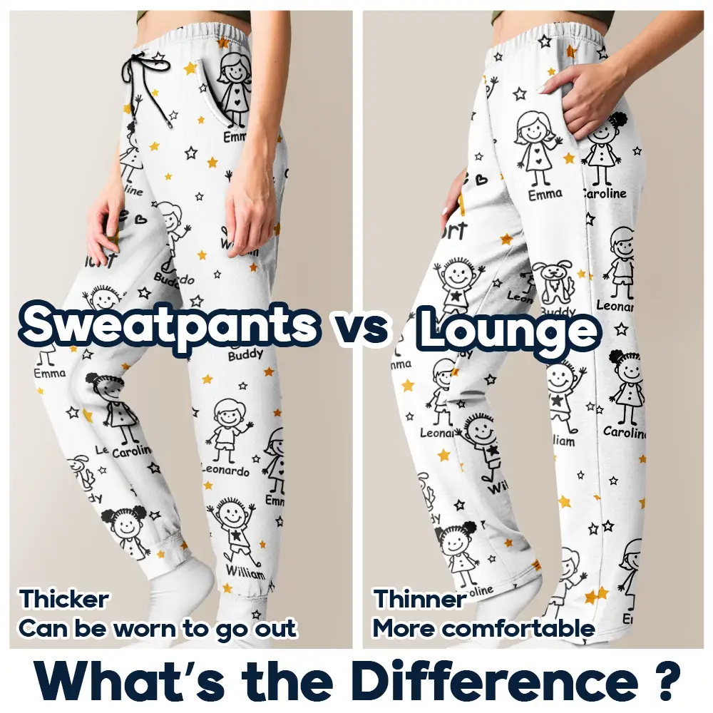 Dieser Großvater Diese Großmutter Dieser Vater Diese Mutter Gehört - Personalisiertes Pyjamahose - Image 6