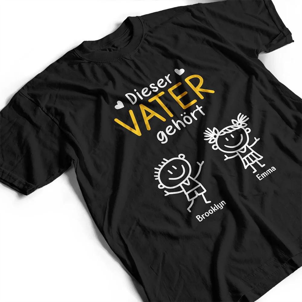 Dieser Großvater Diese Großmutter Dieser Vater Diese Mutter Gehört - Personalisiertes T Shirt - Image 3