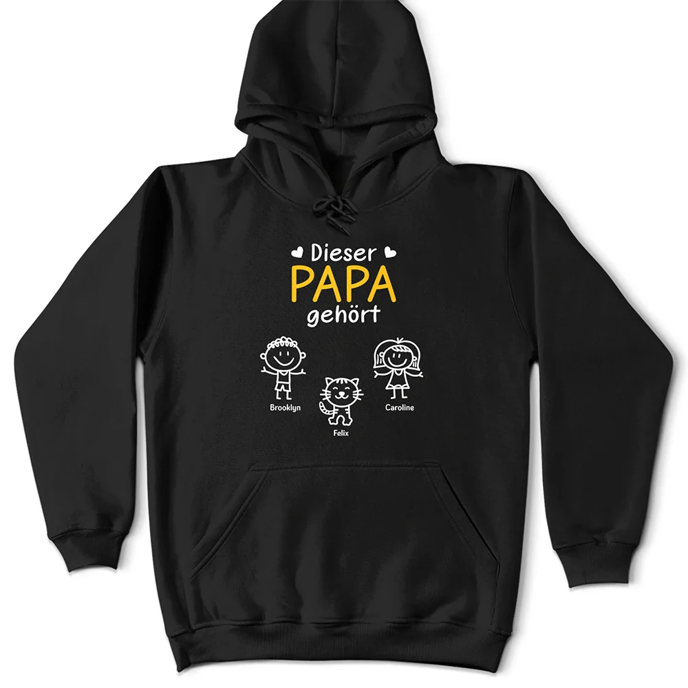 Dieser Großvater Diese Großmutter Dieser Vater Diese Mutter Gehört - Personalisiertes T Shirt - Image 4