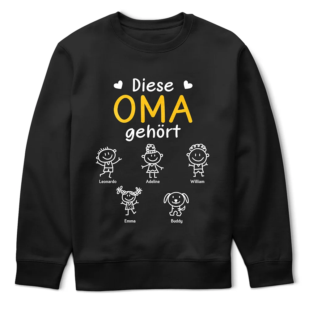 Dieser Großvater Diese Großmutter Dieser Vater Diese Mutter Gehört - Personalisiertes T Shirt - Image 5