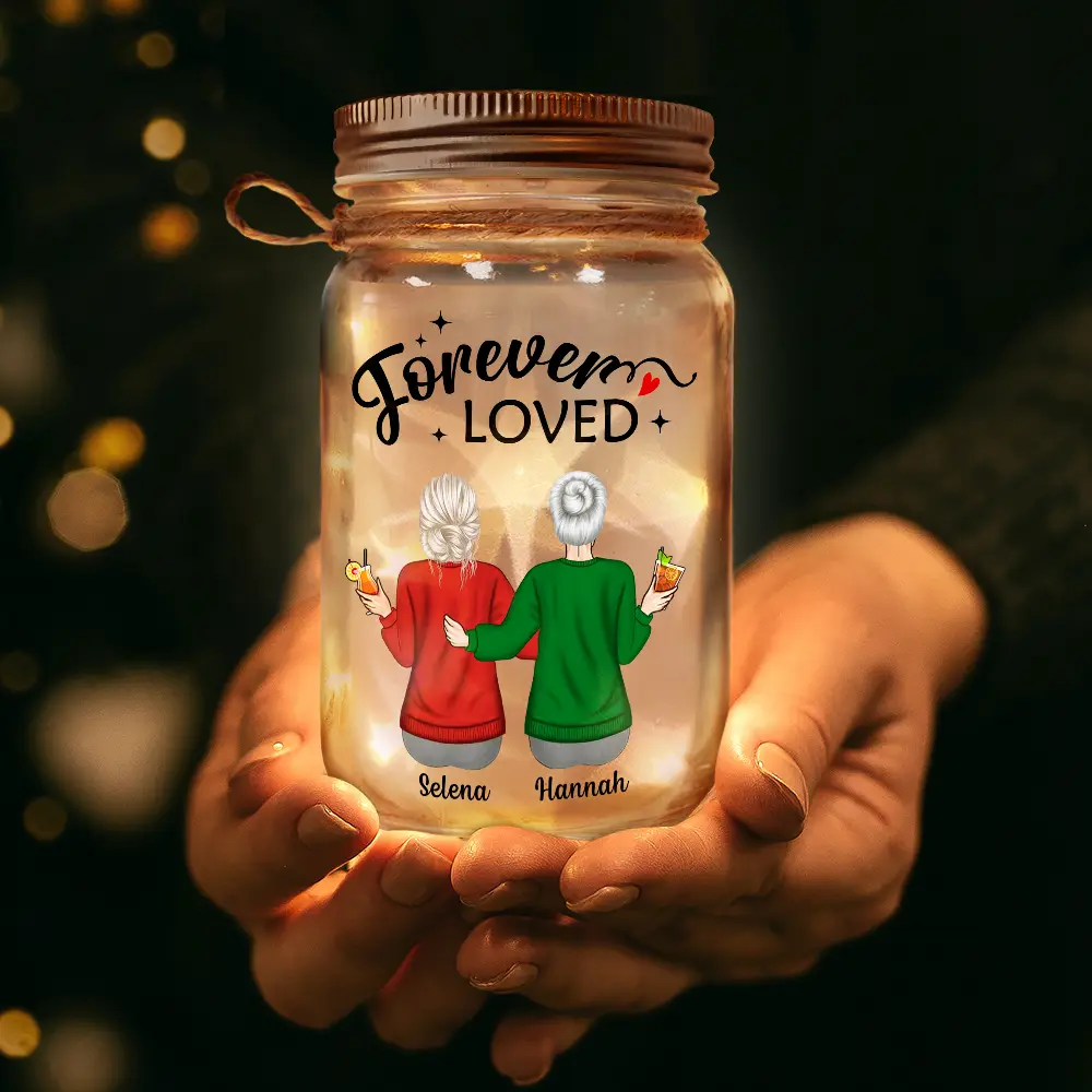 Distance Means So Little When Someone Means So Much - Personalized Mason Jar Light - Image 3