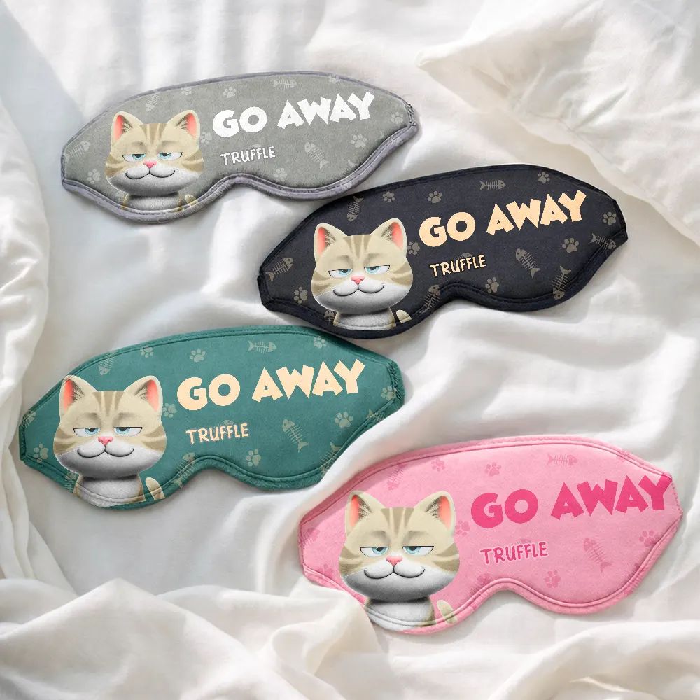 Do Not Disturb Funny Cat - Personalized 3D Sleep Mask - Image 3