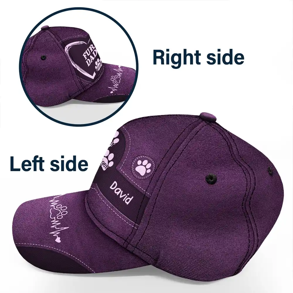 Dog Cat Dad Mom - Personalized Classic Cap - Image 3
