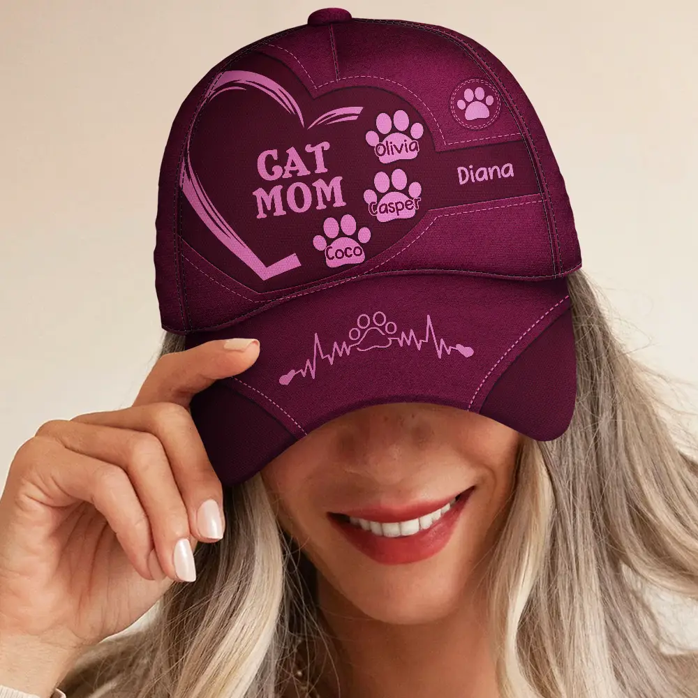 Dog Cat Dad Mom - Personalized Classic Cap - Image 5