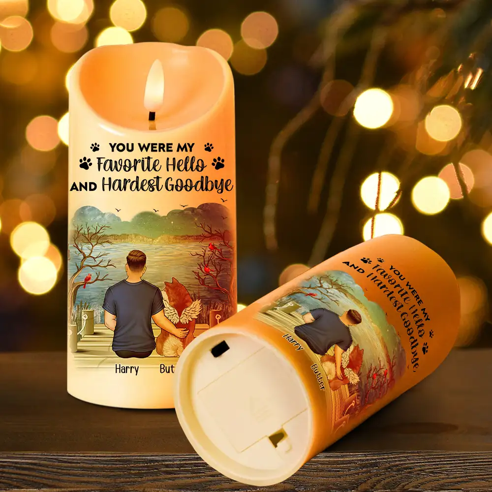 Dog Cat Memorial Your Light Will Always Shine In My Heart - Personalized Flameless LED Candle - Image 4