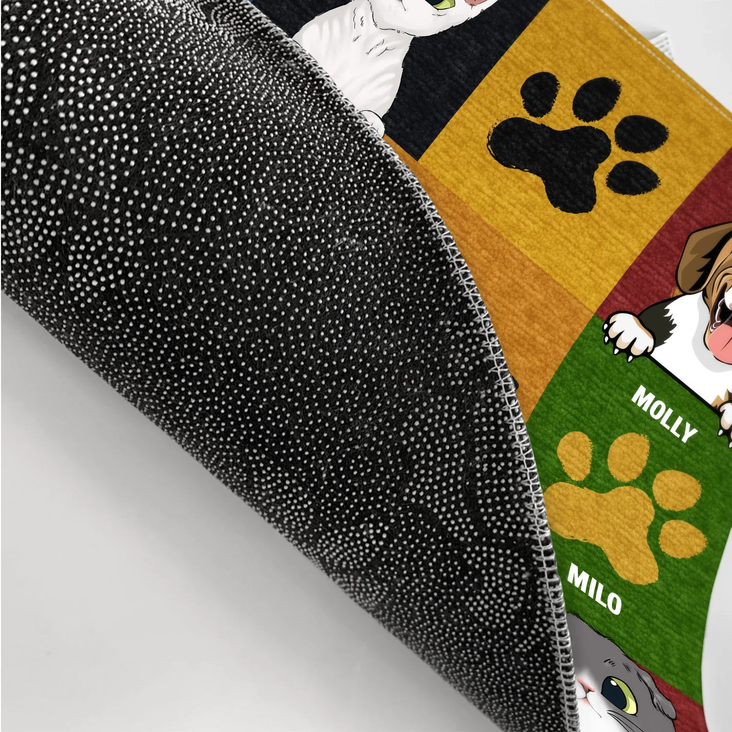 Dog Cat Wipe Your Paws - Gift For Pet Lovers - Personalized Custom Doormat - Image 3