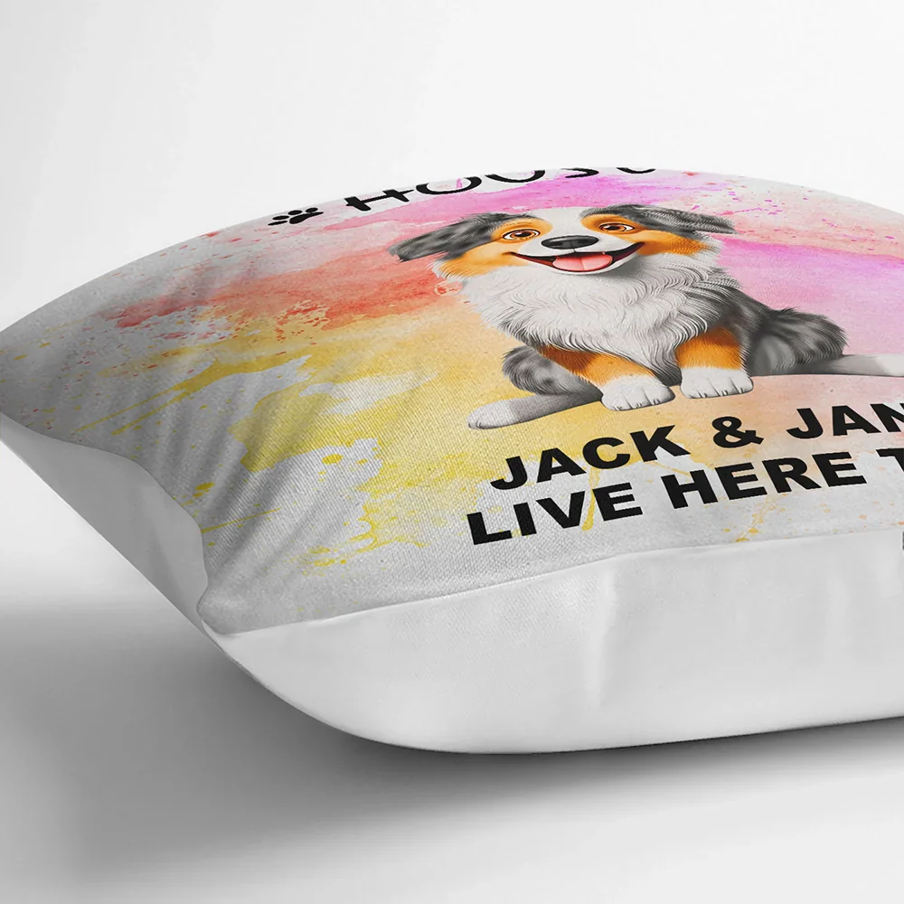Dog House Live Here - Personalized Pillow - Image 3