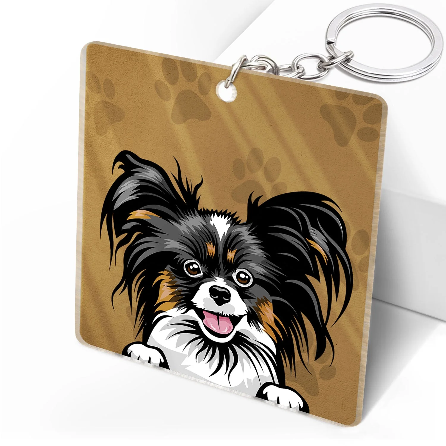 Dog Mom Cat Mom Dog Dad Cat Dad - Birthday, Funny Gift For Cat Lovers, Dog Lovers - Personalized Acrylic Keychain - Image 2