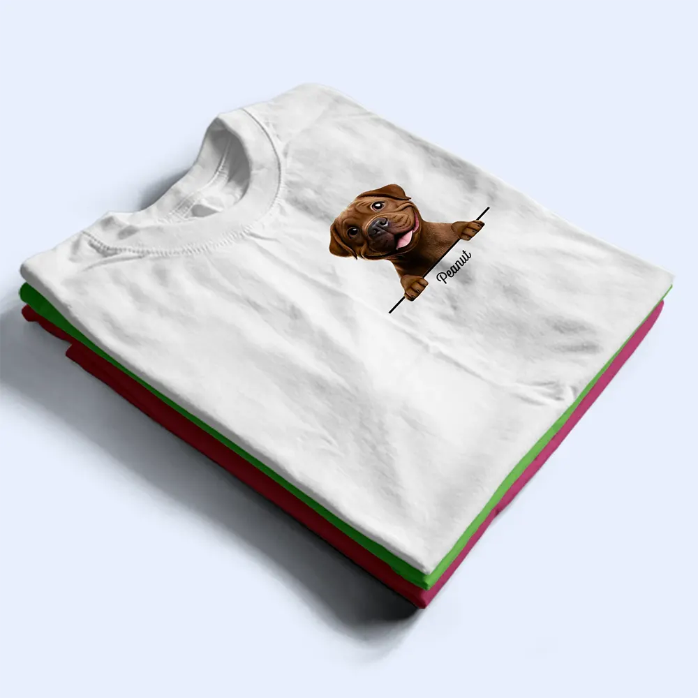 Dog Mom Dog Dad 3D Effect - Personalized T Shirt - Image 3