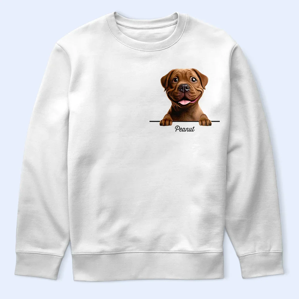 Dog Mom Dog Dad 3D Effect - Personalized T Shirt - Image 6