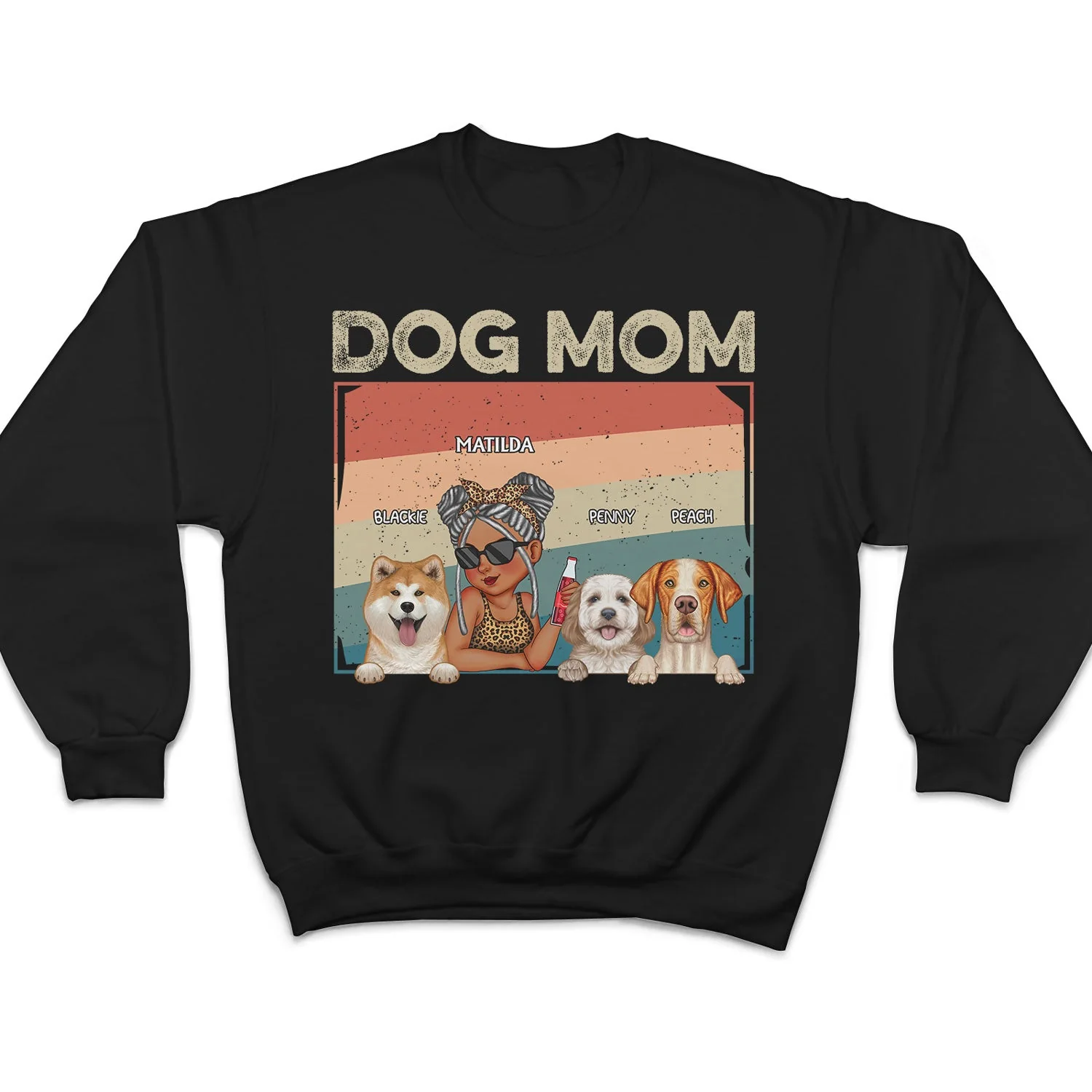 Dog Mom - Funny Gift For Dog Lovers, Pet Lovers - Personalized T Shirt - Image 5