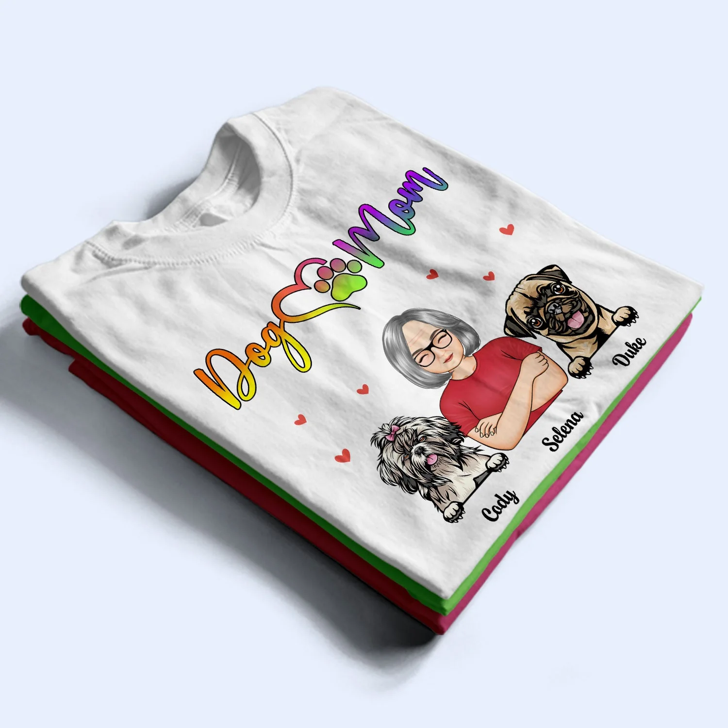 Dog Mom - Gift For Dog Lovers - Personalized T Shirt - Image 2