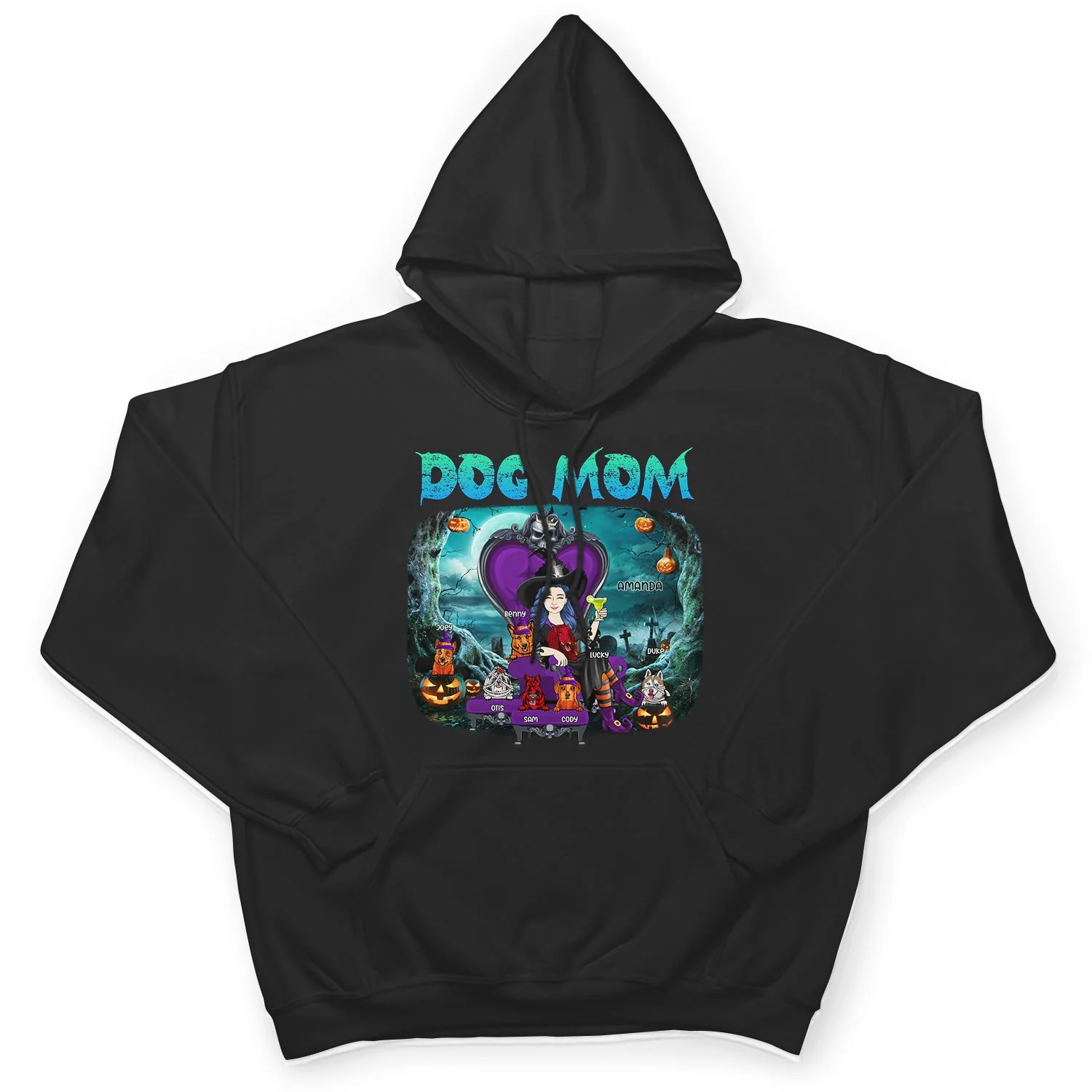 Dog Mom Halloween - Gift For Dog Lovers - Personalized T Shirt - Image 4