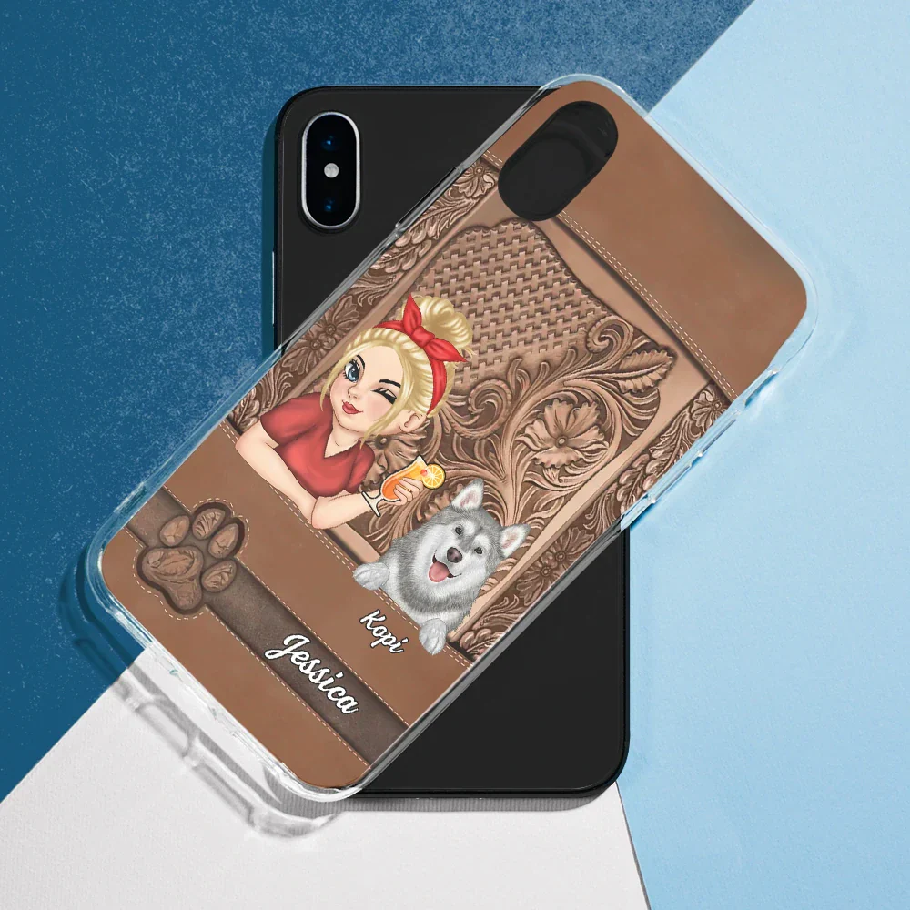 Dog Mom - Personalized Clear Phone Case - Image 5