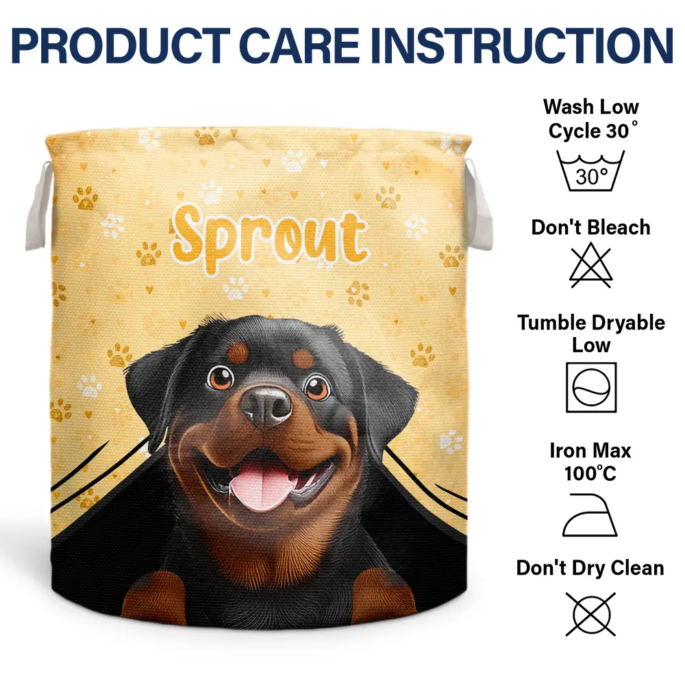 Dog Toys - Personalized Laundry Basket, Storage Basket - Image 6