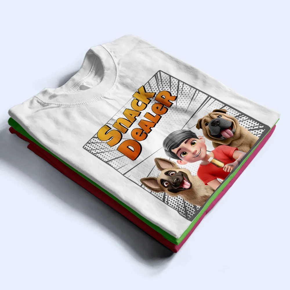 Dog Treat Dealer 3D Effect - Personalized T Shirt - Image 2